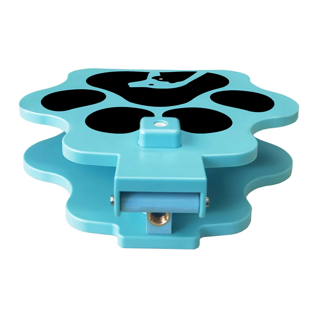 Dog Water Fountain and Sprinkler, Outdoor Pet Dog Step on Water Dispenser with Hose, Multifunctional Paw Activated Drinking Fountain, Garden Sprinkler Toy, Blue