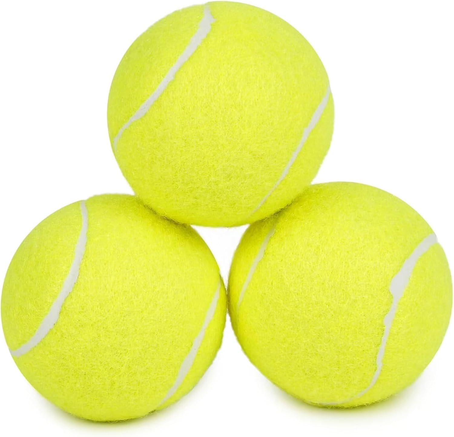 Prime Pets Squeaky Dog Tennis Balls 12 Pack, 2.5” Durable High-Bounce Tennis Balls for Dogs, Dog Ball for Fetch & Training, Outdoor Interactive Dog Toy Ball for Small and Medium Dogs