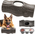 Tree Stump Dog Frozen Treat Toy, Long Lasting Chew & Heavy Duty Treat Dispenser Toy for Large Dogs with Peanut Butter Holder, Non-Toxic Easy Clean Teething Toys for Aggressive Chewers