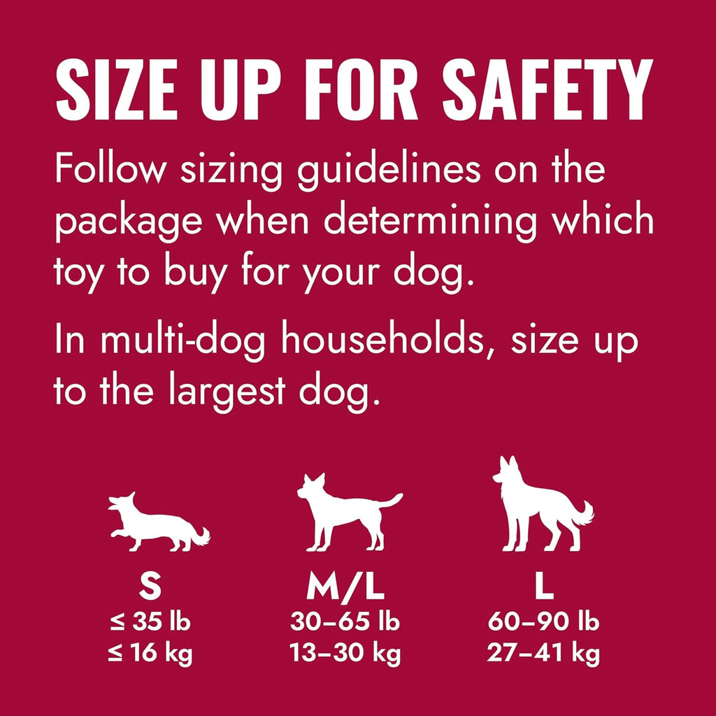 Ball with Hole - Durable Dog Fetch Toy for Training, Interactive Playtime & More - Classic Natural Rubber Ball - Red - for Large/X-Large Dogs
