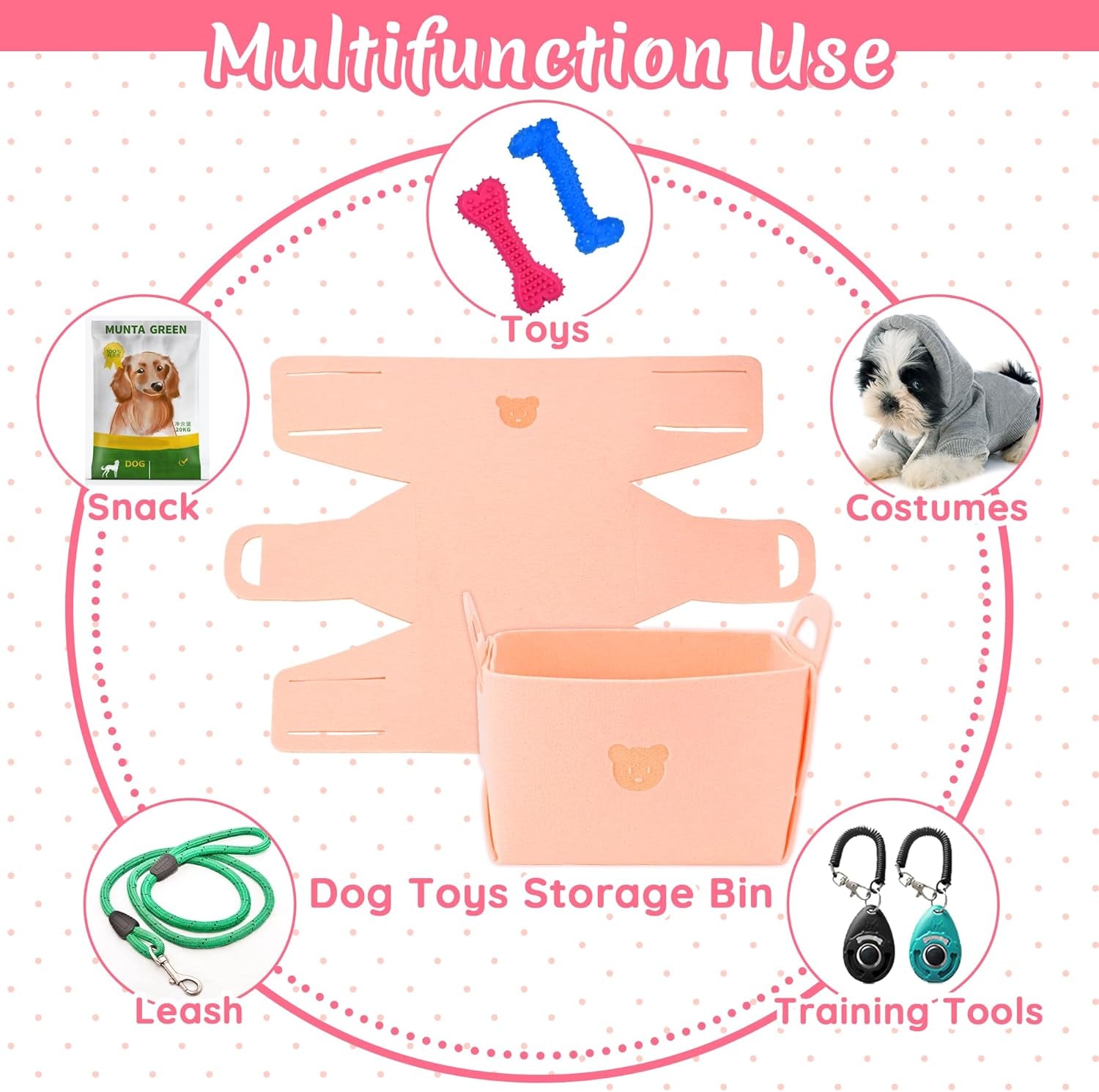 12 Pack Puppy Toys for Teething, Small & Medium Dogs – Chew Toys, Rope Toys & Interactive Dog Toys Set with Storage Box for Training, Play & Boredom Relief