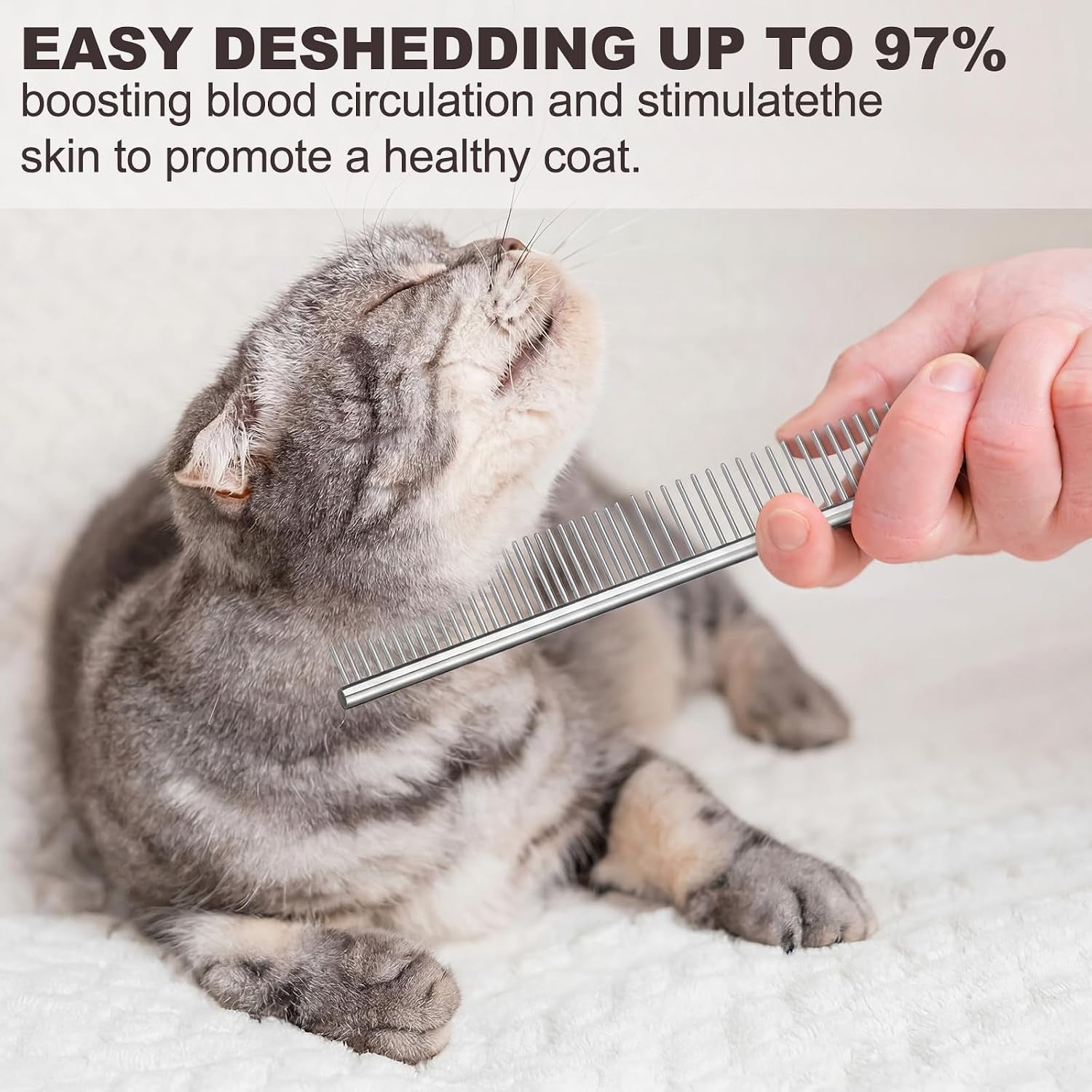 Dog Brush Grooming Kit 9 Pcs Kit with Pet Nail Clipper and File Cat Grooming Deshedding Undercoat Rake Comb for All Breeds Sizes Promotes Healthy Skin Coat(Fresh Color)