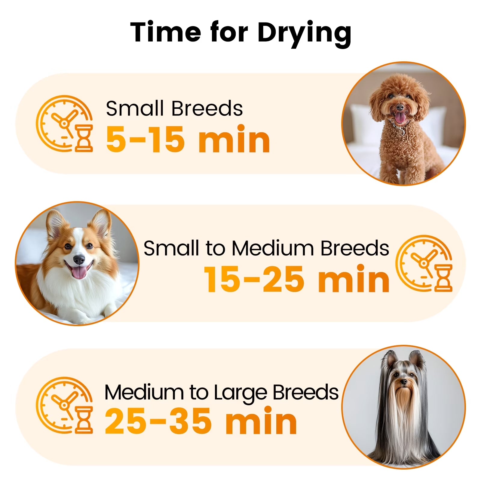 Dog Blower Pet Hair Dryer with Adjustable Speed Temperature, Large Dog Hair Grooming Blower after Bath Swimming, Heating Blower with 4 Nozzles
