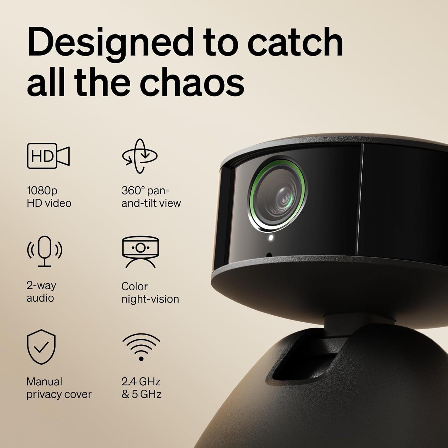 PETLIBRO AI Pet Camera Indoor with Phone App, 360° Auto Tracking Dog Camera Multi-Pet Recognition & AI Day Summary, 1080P Cat Camera Night Vision, 2-Way Talk Wifi Cam Pet with 2.4G/5G