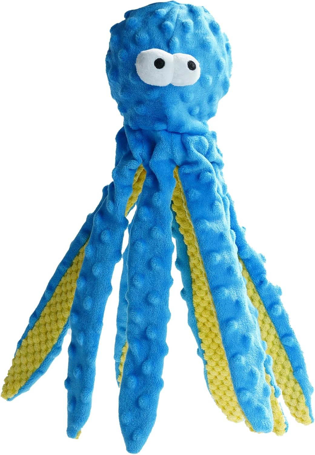 4 Packs Crinkle Squeaky Dog Toys for Aggressive Chewers, Tough Durable Stuffed Plush Rope Tug Puppy Chew Toy for Small Medium Large Breeds