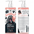 Two bottles of Bugarugs dog shampoo and conditioner shown side by side on a white background, displaying the front and back labels.