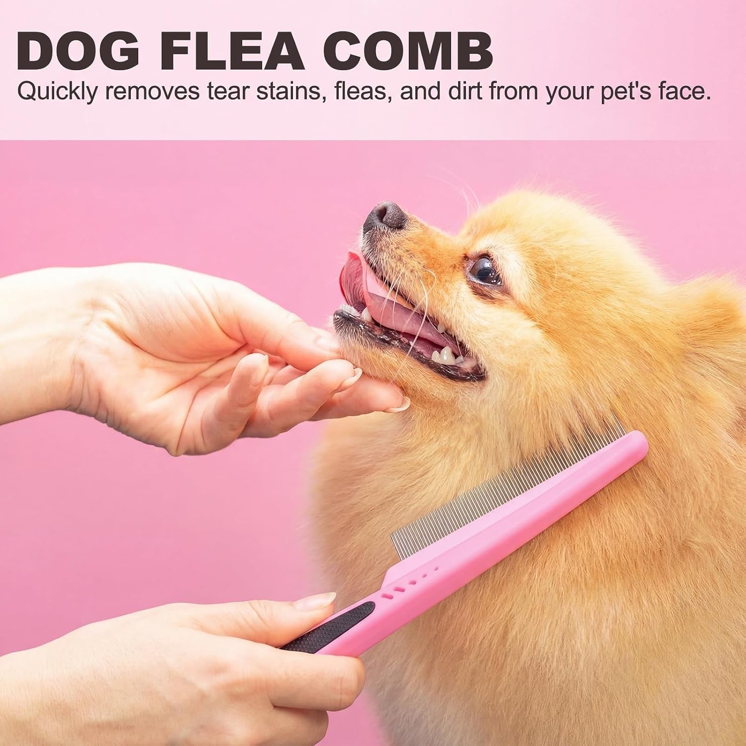 Dog Brush Grooming Kit 9 Pcs Kit with Pet Nail Clipper and File Cat Grooming Deshedding Undercoat Rake Comb for All Breeds Sizes Promotes Healthy Skin Coat(Fresh Color)