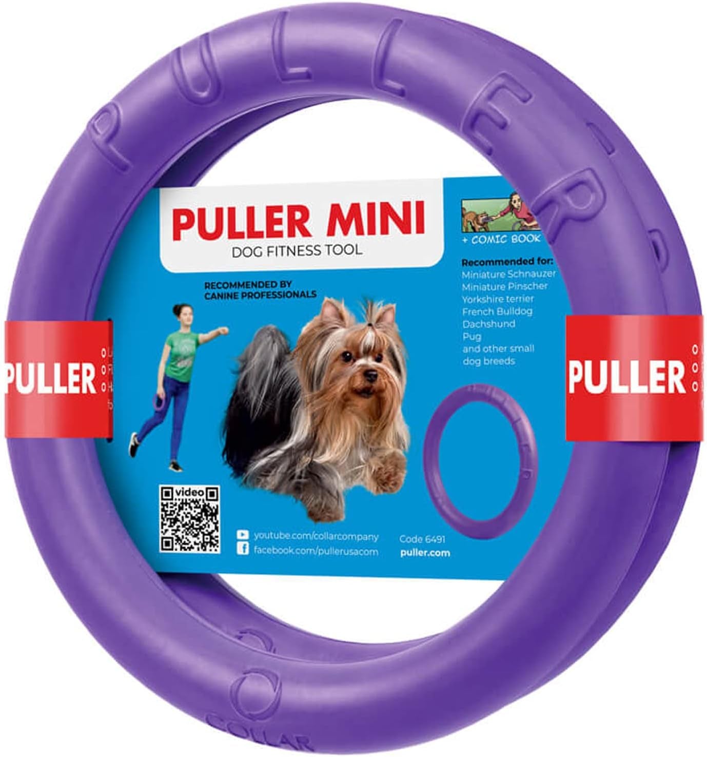 Puller Outdoor Dog Ring Toys - Dog Fetch Toy & Tug of War Dog Toy for Small Medium Large Dogs - Dog Ball & Soft Dog Frisbee Alt - outside Dog Yard Toys - Big Dog Pull Toy - Dog Agility Jumps Tool