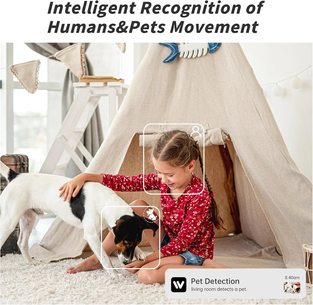 Indoor Camera, 5G&2.4G Wifi Cameras for Home Security Instant 911 Alert, 360° Pan/Tilt Baby Monitor/Dog/Pet Camera, AI Motion Detection, Night Vision