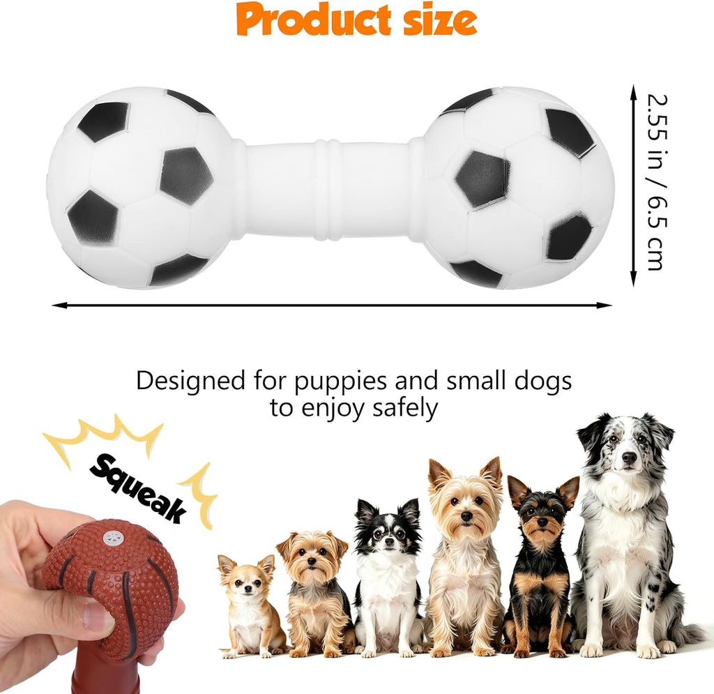 Puppy Toys 4 Pack Squeaky Dog Chew Toys Tiny Sneakers | Vinyl Material, Squeaker Design, Puppy Play, Chewing Activity, Small Dog Entertainment, Random Color Assortment