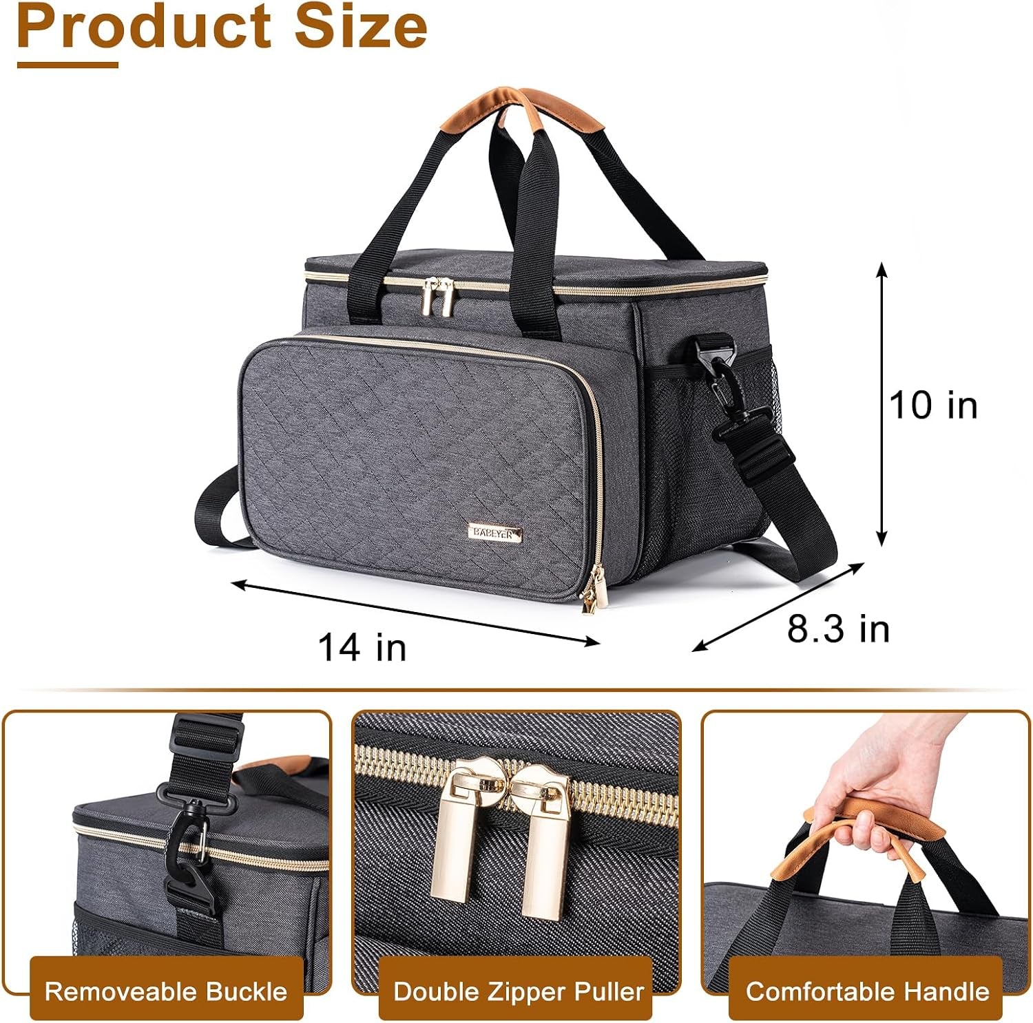 Dog Grooming Vacuum Bag, Pet Grooming Kit Bag Perfect for Dog Hair Vacuum & Grooming Tool Kit Accessories- Grey
