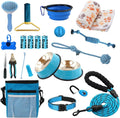Pupluxe Puppy Starter Kit Blue 22 Piece Kit Great for Dog Training New Dog Bundle
