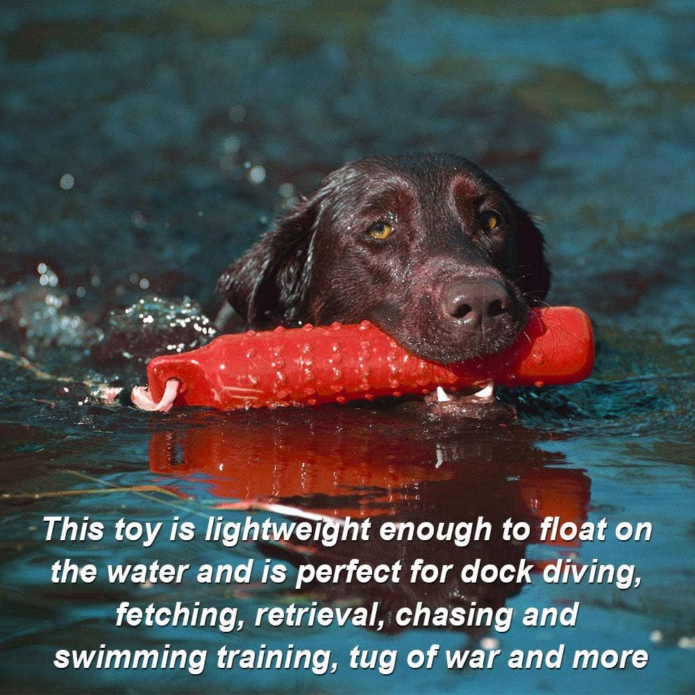 Dog Float Toy, Retriever Training Dummy, Floating Dog Toys for Water Fetch, Lightweight for Float on the Water Pool Fetch Rope, Interactive Pool Toy for Small to Large Dogs