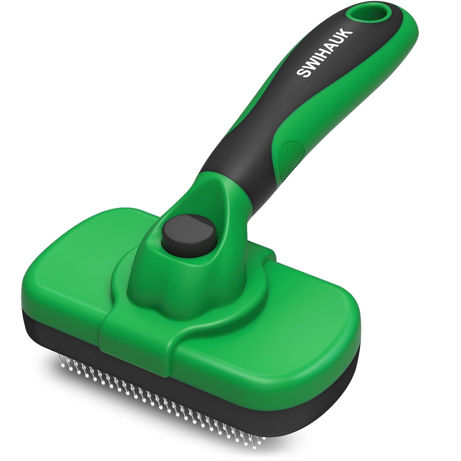 Self Cleaning Slicker Brush for Dogs & Cats, Skin Friendly Pet Grooming for Shedding, Deshedding, and Hair Removal - Puppy Brush for Long Haired Pets, Pet Supplies, Purple