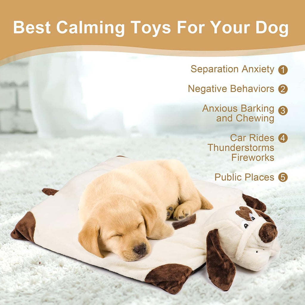 Puppy Heartbeat Toy, Heartbeat Stuffed Animal for Puppy Anxiety Relief and Calming Aid, Dog Heartbeat Toy for Pet Comfort Sleep Aid Cuddle