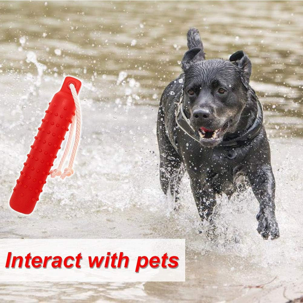Dog Float Toy, Retriever Training Dummy, Floating Dog Toys for Water Fetch, Lightweight for Float on the Water Pool Fetch Rope, Interactive Pool Toy for Small to Large Dogs