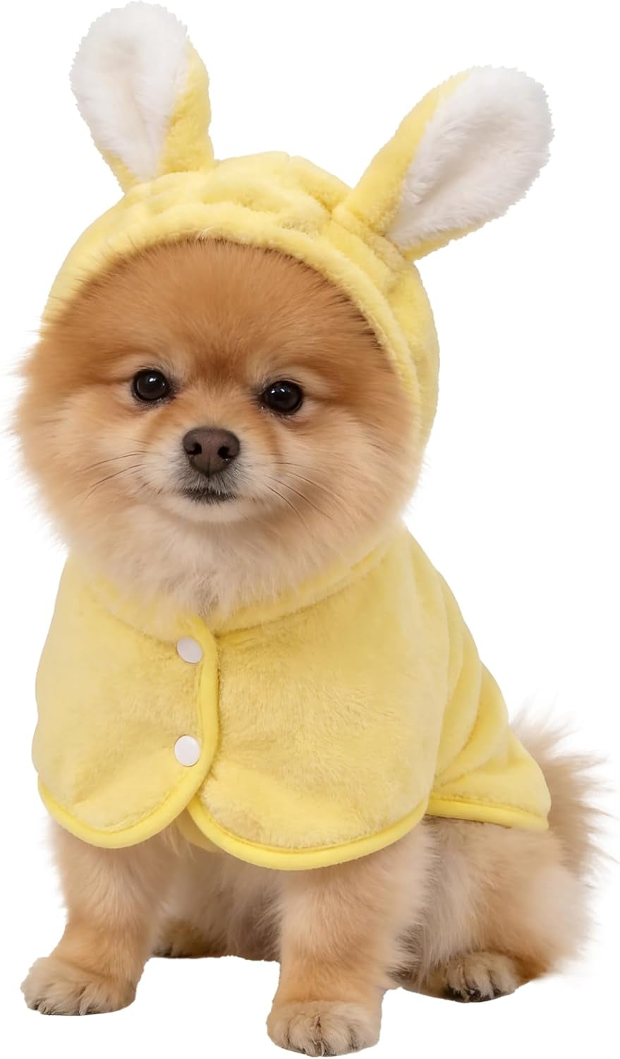 Pet Bathrobe for Dog Cat Absorbent Quick Drying Hooded Bath Towel | Adjustable Bath Robe for Pool Beach Cold Weather,Blue L
