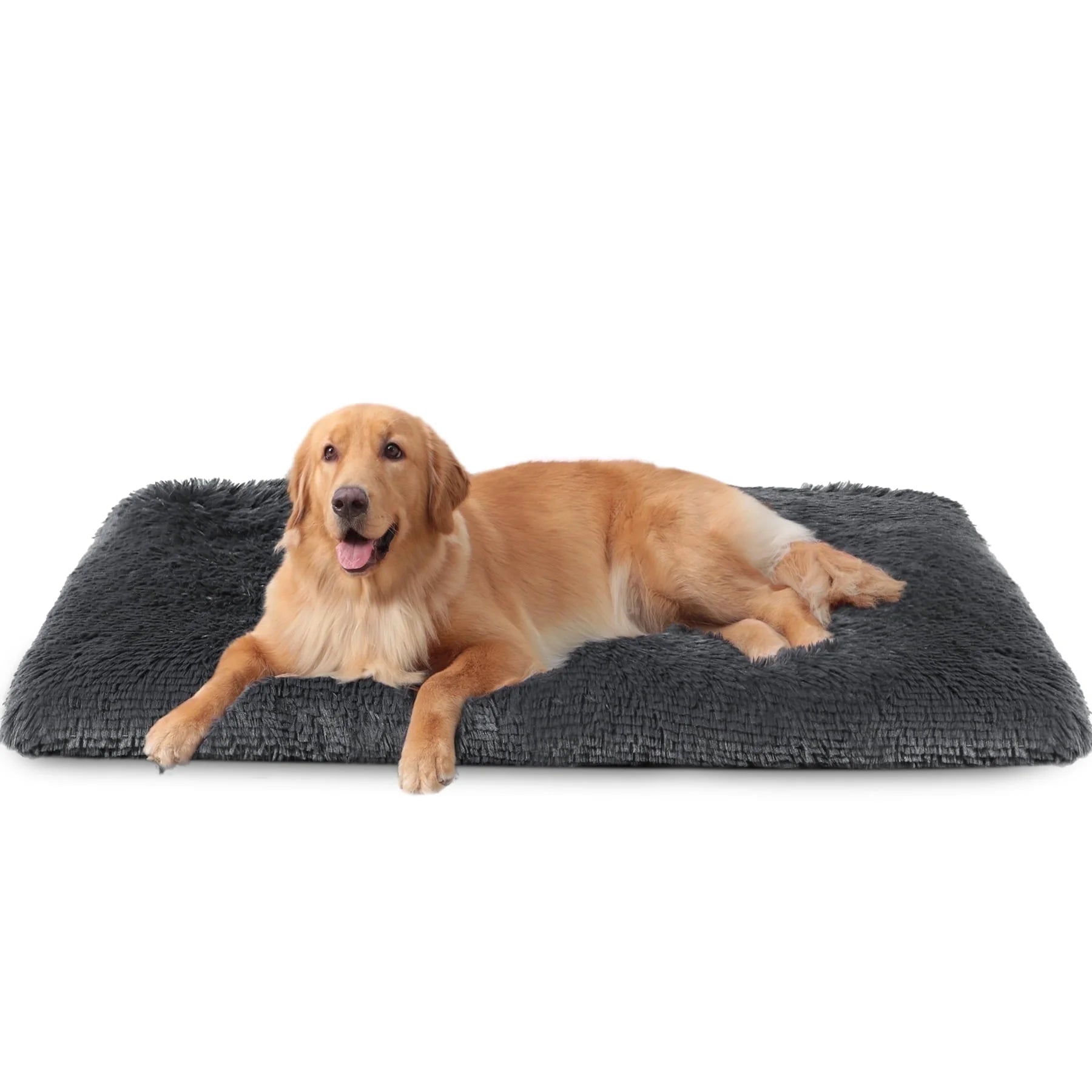 42"X28" Plush Dog Crate Beds for Large Dogs，Washable Pet Kennel Pillow Soft Dog Pad