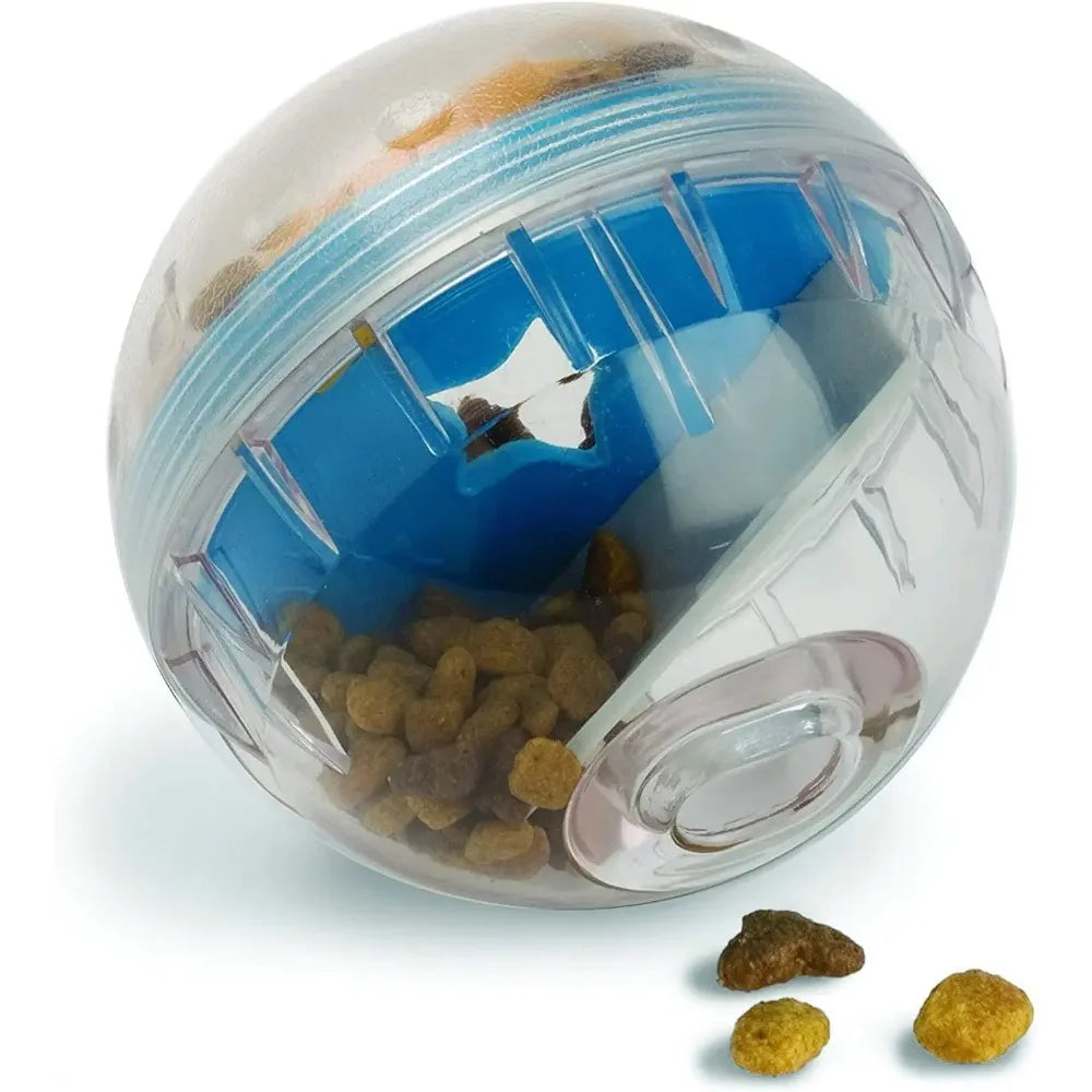 IQ Treat Ball Dog Treat Dispenser Toy Ball Interactive Dog Toy - 4" Dog Food Toy Stimulation Pet Cat Leakage Toy Slow Feeder