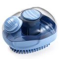 Cat Brush, Dog Bath Brush with Shampoo Dispensing, Blue, 1 Pack | Shedding with Self Cleaning, Grooming Supplies, Shampoo Brush Scrubber