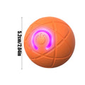 Automatic Rolling Ball Dog Toy - USB Rechargeable Interactive Dog Ball with LED Light, Self-Moving Indoor Play Toy for Puppy Dog