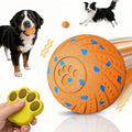 Interactive Dog Toy Ball with Remote: Automatic Bouncing, Vibration and Jumping Action Interactive Toy, Durable Duraspin for Aggressive Chewers, Rechargeable, for Indoor & Outdoor Use Orange.