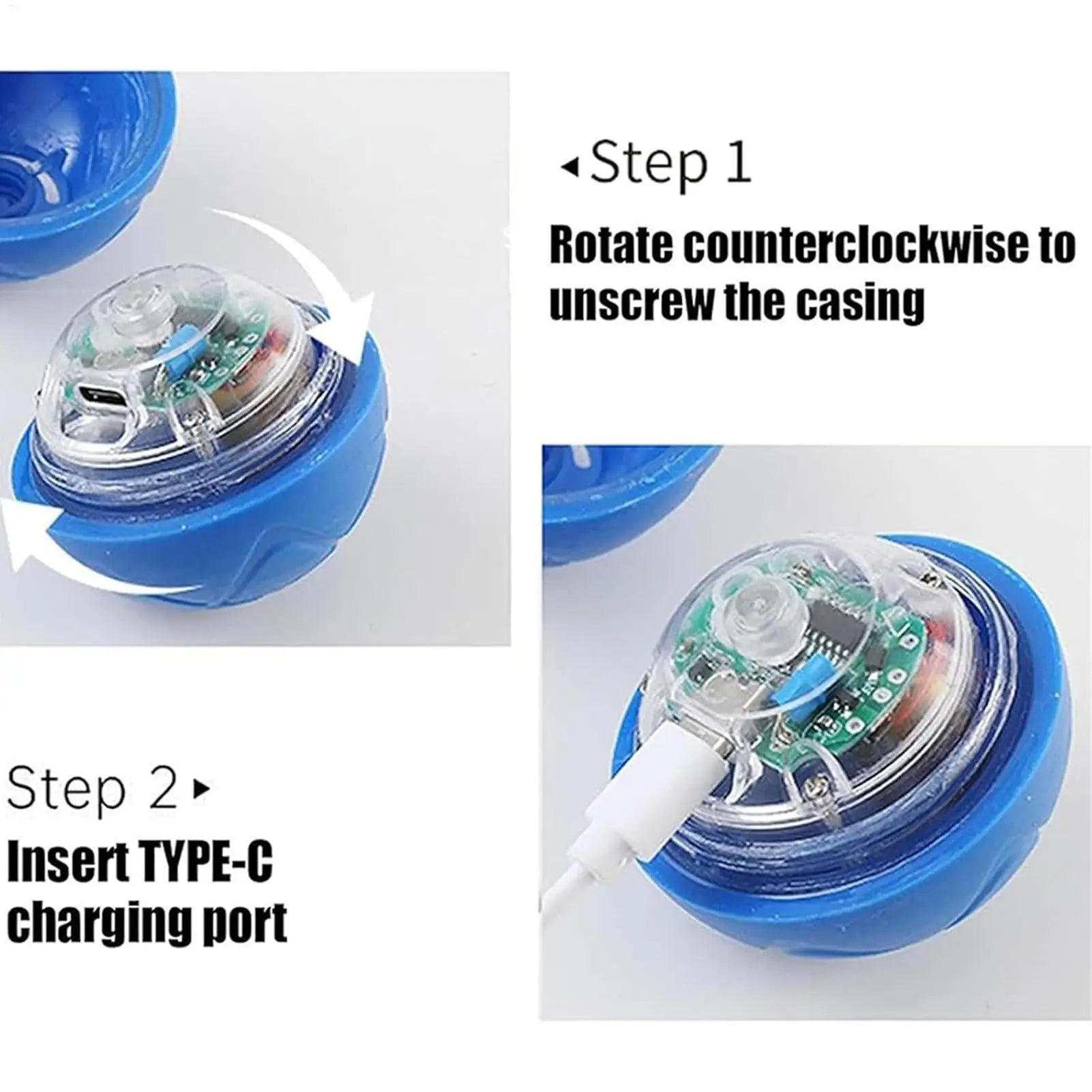 Automatic Rolling Ball Dog Toy - USB Rechargeable Interactive Dog Ball with LED Light, Self-Moving Indoor Play Toy for Puppy Dog