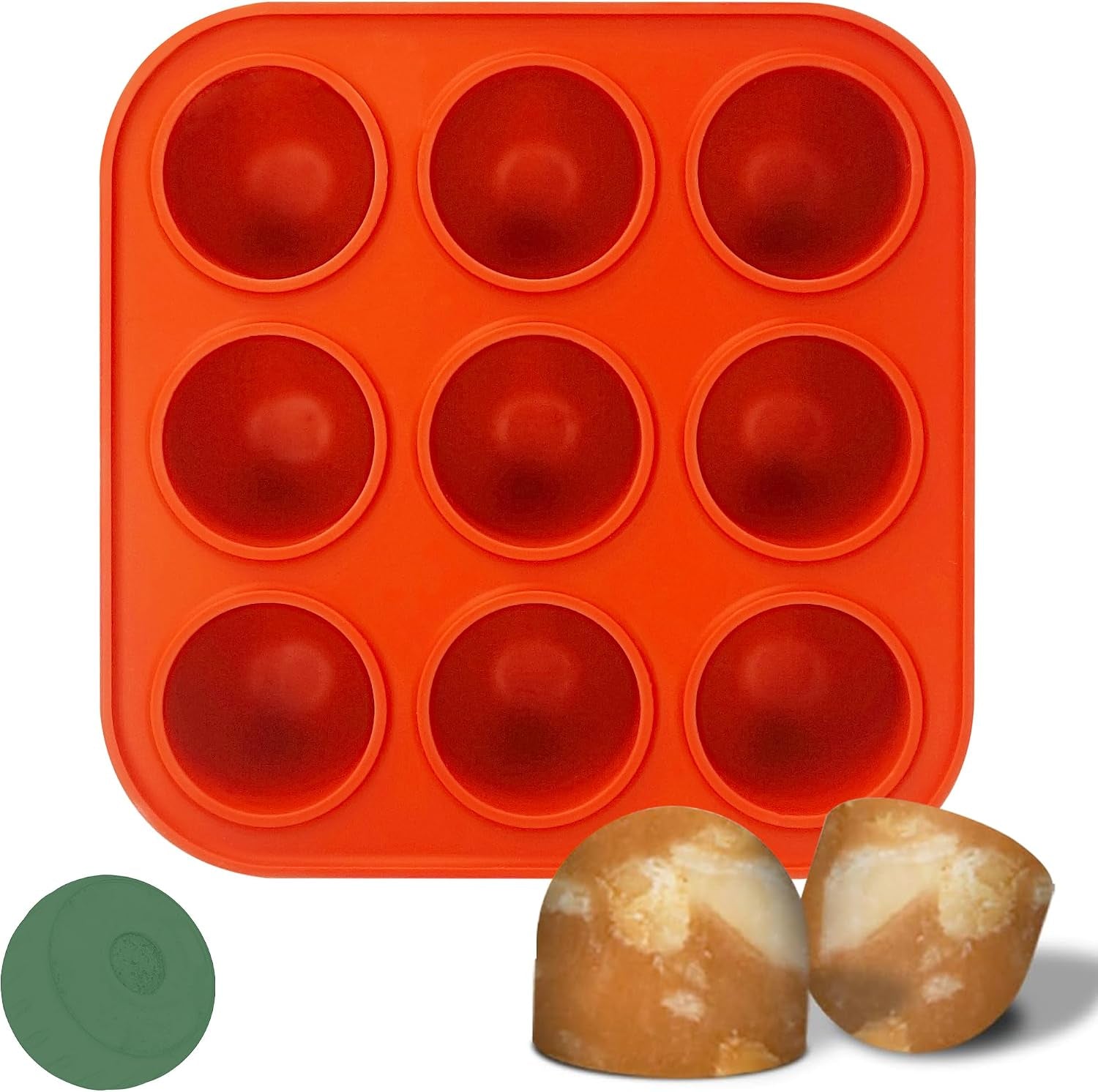 9-Cavity Silicone Frozen Dog Treat Mold for Woof Pupsicle & Power Chewer Pupsicle XL 75 Lbs and Up, Reusable Frozen Dog Treat Tray Mold for Pupsicle Toy