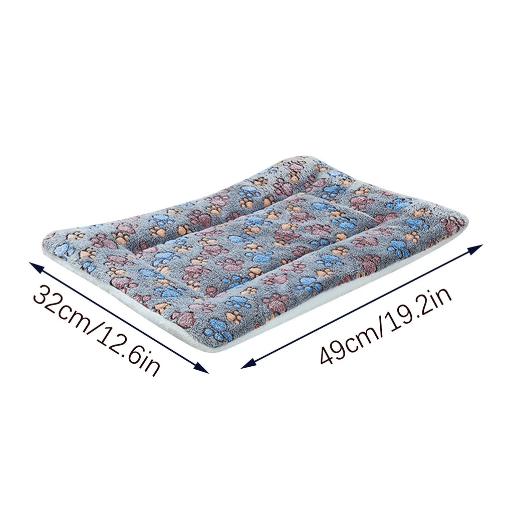 Dog Bed Mat Reversible Dog Crate Pad Soft Fluffy Pet Kennel Beds Dog Sleeping Mattress for Large Medium Small Dogs, 19 X 12.6 Inch