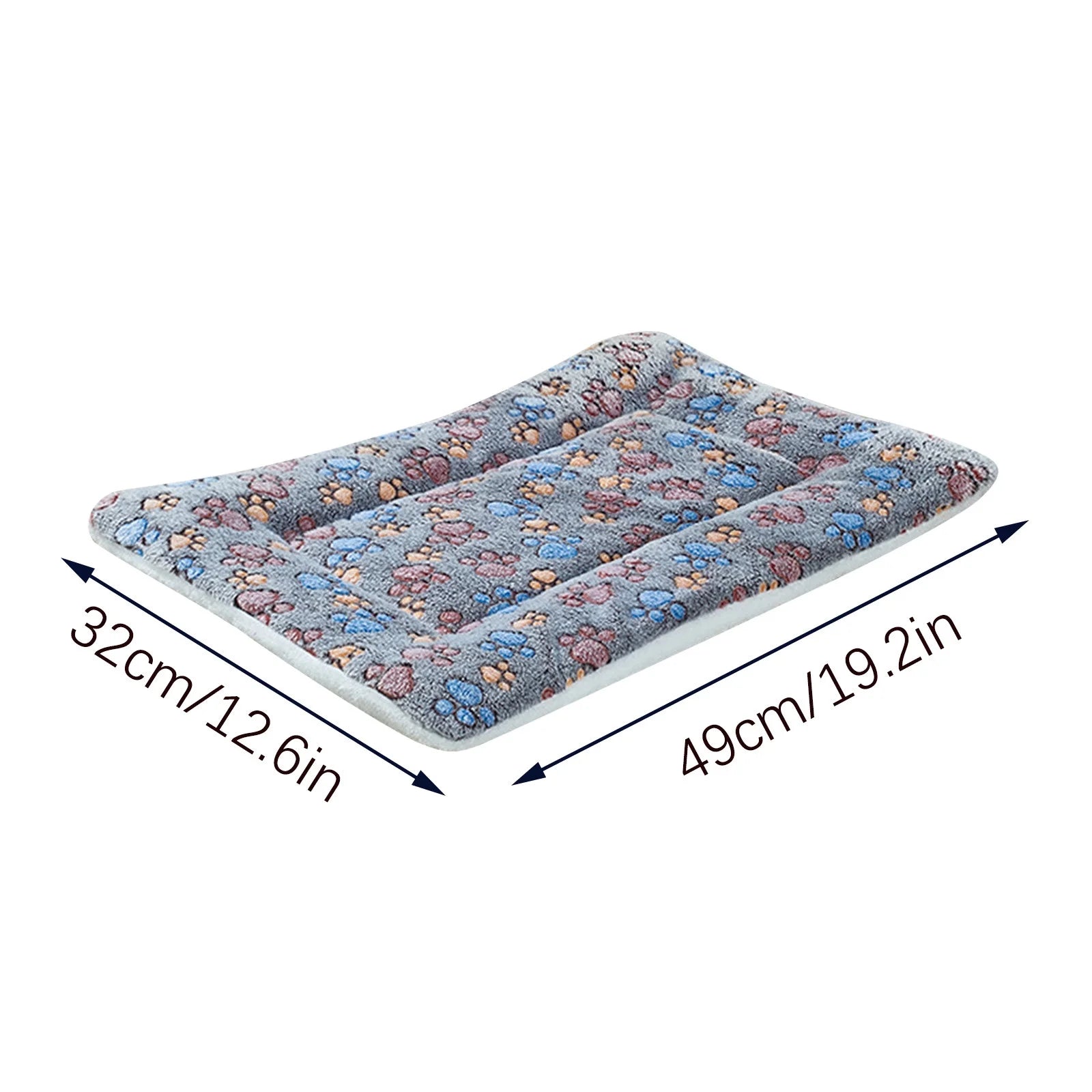 Dog Bed Mat Reversible Dog Crate Pad Soft Fluffy Pet Kennel Beds Dog Sleeping Mattress for Large Medium Small Dogs, 19 X 12.6 Inch