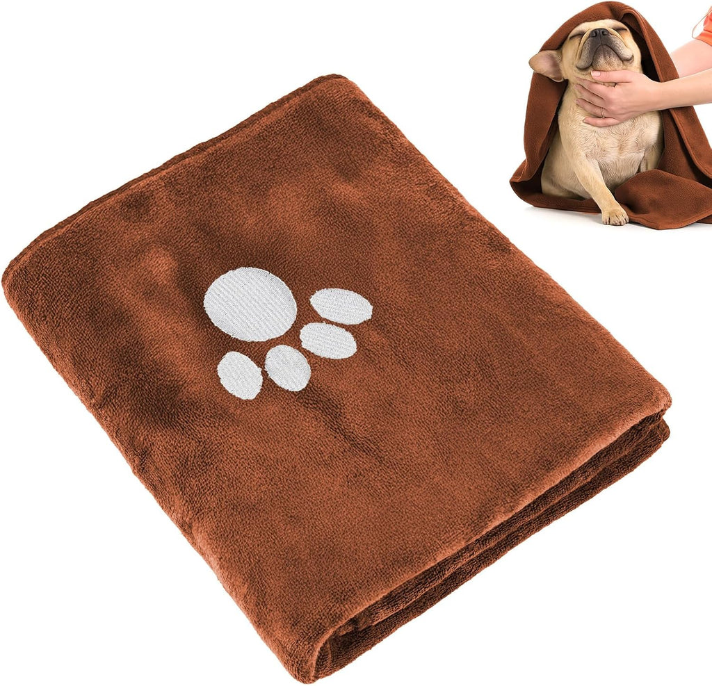 40 X 24 Inch Dog Towels for Drying Dogs, Absorbent Microfiber Dog Towel | Dog Bath Towel. Soft Dog Drying Towel. Dog Shower & Bath Supplies