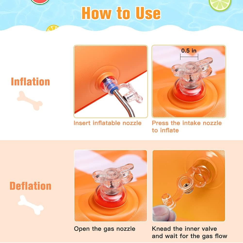 Inflatable Dog Pool Float - Large Ride on Pool Raft Toy for Pet, Summer Swiming Pool or Lake Water Games for Small to Large Dogs, Floating Raft with Cute Paw Design