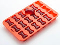Mini Dog Bone Silicone Mold, 18-Cavity Orange Bone Shaped Mold for Homemade Dog Treats, Chocolate, Candy, Gummies, Fondant, Ice Cubes, Soap, Wax Melts and DIY Crafts