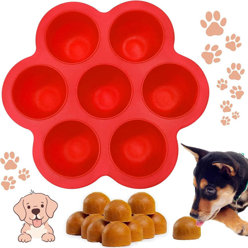 Frozen Dog Treat Mold Small with Lid,Dog Treats Ice Tray Molds Silicone for Freezing, Freeze Refill Treats
