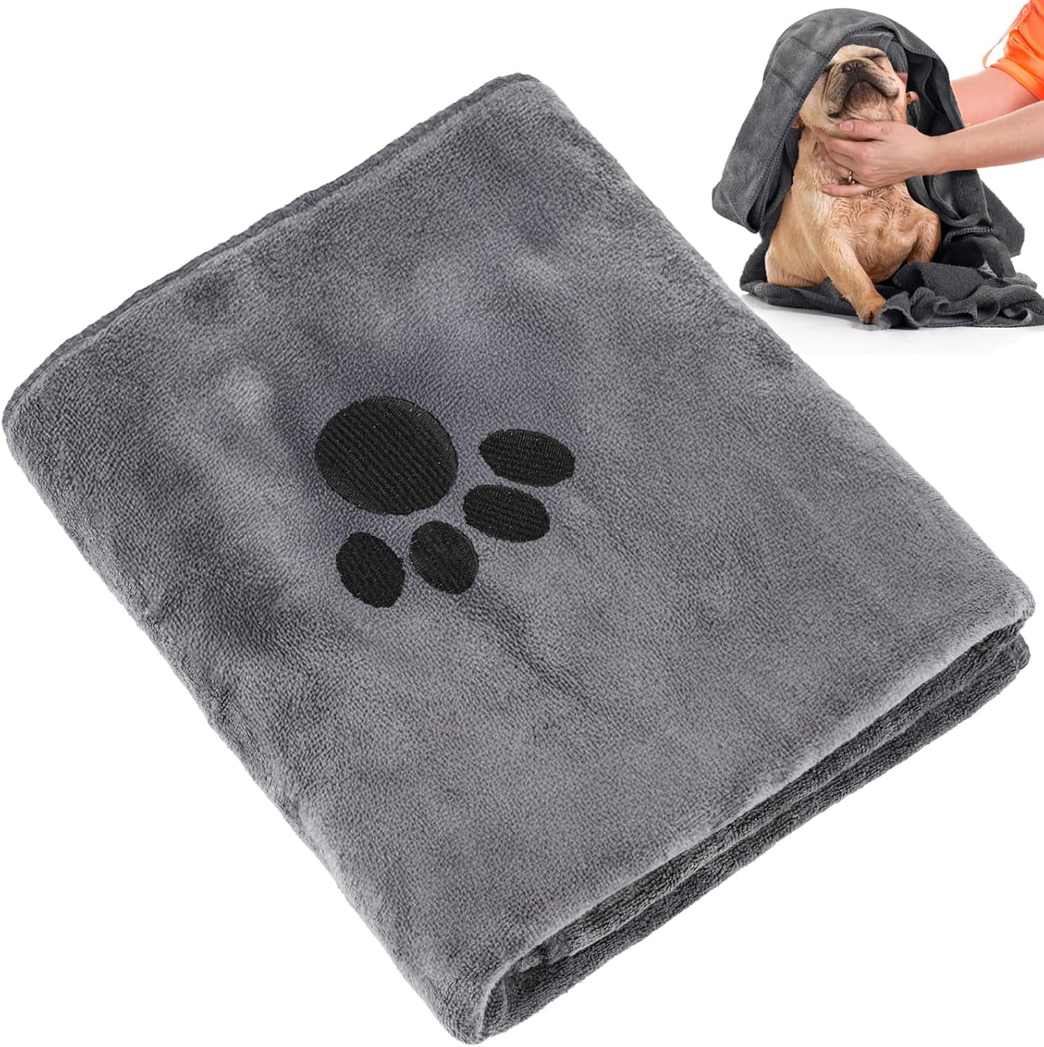 40 X 24 Inch Dog Towels for Drying Dogs, Absorbent Microfiber Dog Towel | Dog Bath Towel. Soft Dog Drying Towel. Dog Shower & Bath Supplies