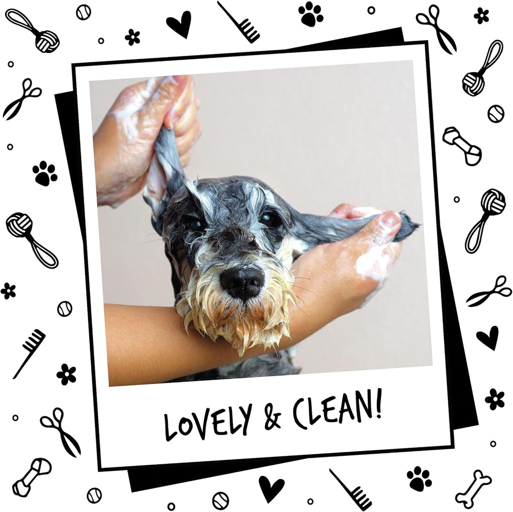 Dog Shampoo Luxury 2 in 1 Papaya & Coconut Dog Grooming Shampoo Products for Smelly Dogs with Fragrance, Best Puppy Shampoo, Professional Groom Vegan Pet Shampoo & Conditioner