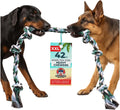 Giant Dog Rope Toys for Extra Large Dogs - 42 Inch, 6 Knot Tough Rope Chew Toys for Large Dogs - Benefits Non-Profit Animal Rescue - Indestructible Dog Toy for Aggressive Chewers