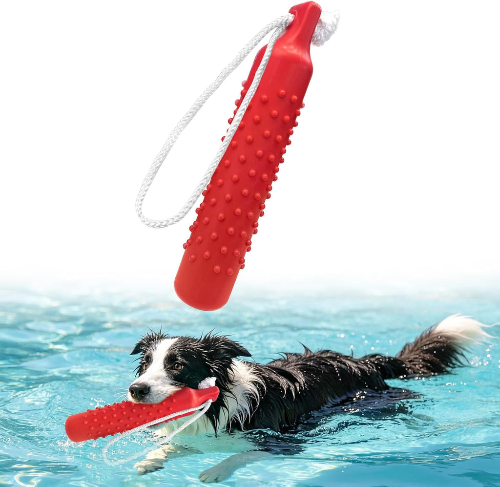 Dog Float Bumper Toy,10.8 Inch Large Training Dummy Retrieving Bumpers Summer Pool Toy Tug Game for Large XL Dogs Retriever