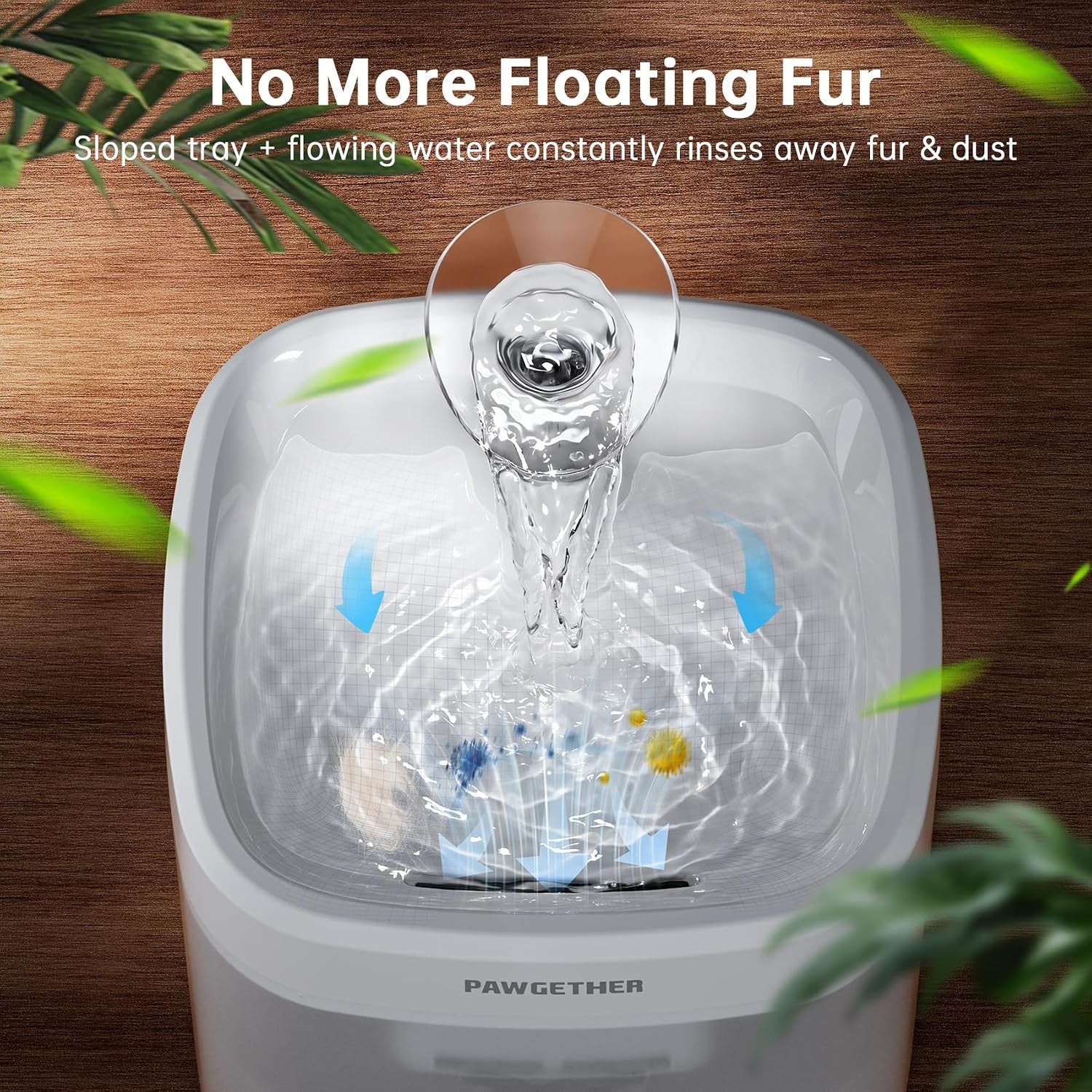 ® Cat Water Fountain with Wireless Pump 51Oz/1.5L Dog Water Fountain, Ultra Quiet Automatic Pet Water Fountain Portable Indoor Outdoor Travel Small Dog Water Dispenser with Adapter Black