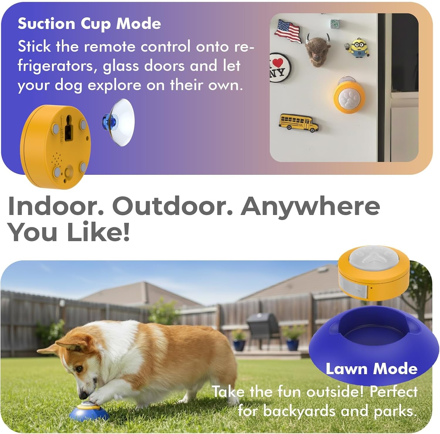 Interactive Dog Puzzle Feeder Toy, Automatic Dogs Treat Dispenser for IQ Training & Slow Feeder, Dog Food Dispenser with Remote Button, Suitable for Indoor or Outdoor Play, All Breeds,