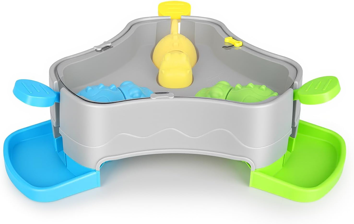 Dog Puzzle Toy, 3-In-1 Interactive Dog Puzzle Toys Press-Type Dog Treat Dispenser Toy Dog Enrichment Toy No-Slip Slow Feeder Interactive Brain Training Toys for Smart Dog Cats, 3 Colors