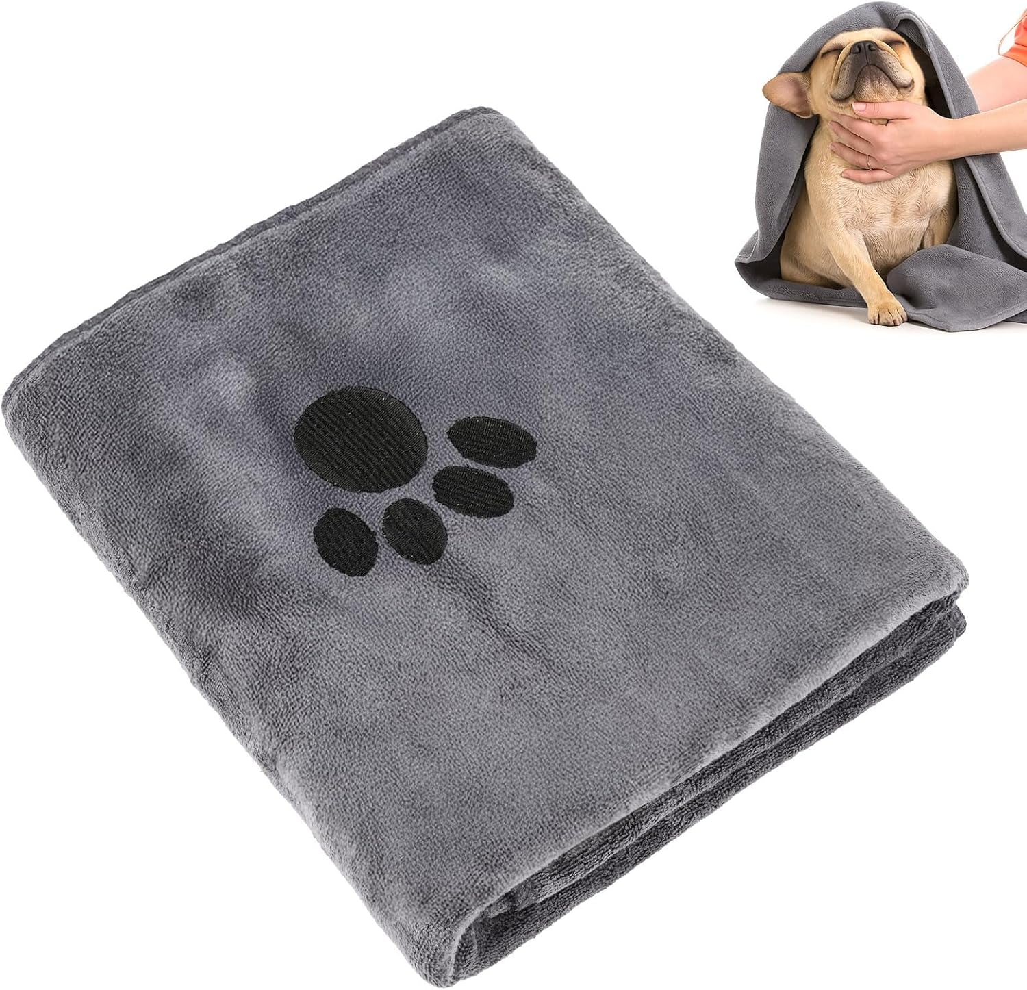 40 X 24 Inch Dog Towels for Drying Dogs, Absorbent Microfiber Dog Towel | Dog Bath Towel. Soft Dog Drying Towel. Dog Shower & Bath Supplies