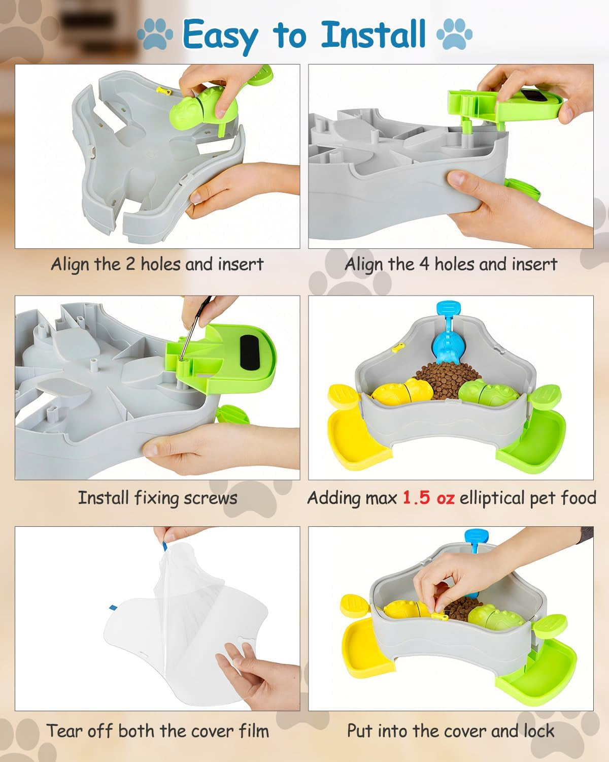 Dog Puzzle Toy, 3-In-1 Interactive Dog Puzzle Toys Press-Type Dog Treat Dispenser Toy Dog Enrichment Toy No-Slip Slow Feeder Interactive Brain Training Toys for Smart Dog Cats, 3 Colors