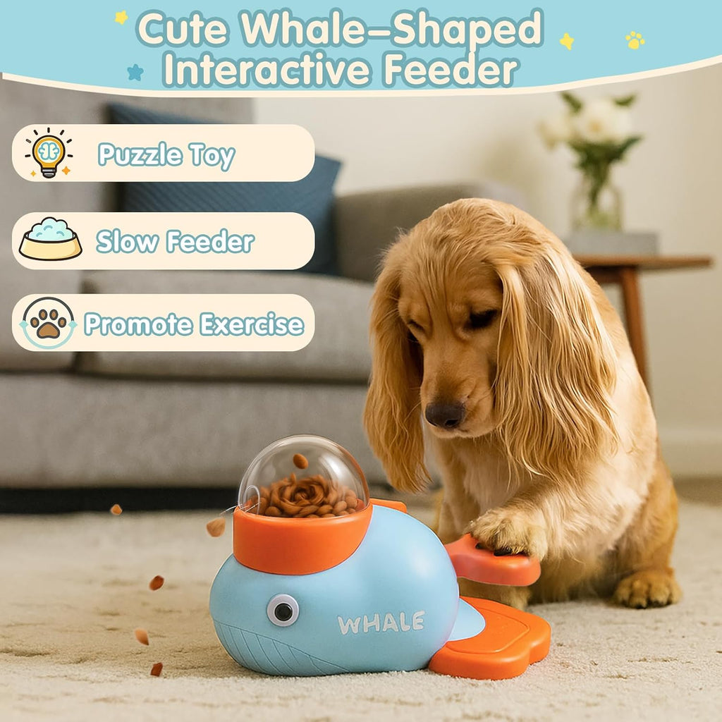 Interactive Dog Toys & Cat Toys for Indoor Cats, Dog Puzzle Toy Slow Feeder Bowl, Puppy Enrichment Toys, Interactive Cat Toys, Dog Feeder Puzzle Toy for Smart Dogs to Keep Them Busy with Silicone Mat