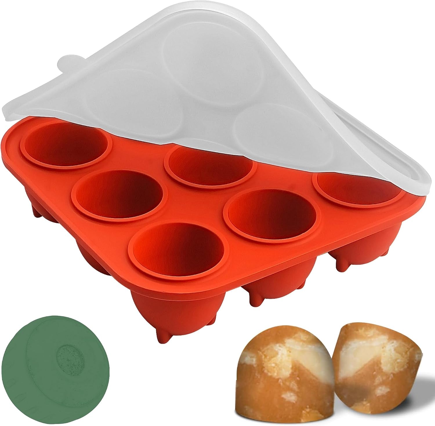 9-Cavity Silicone Frozen Dog Treat Mold for Woof Pupsicle & Power Chewer Pupsicle XL 75 Lbs and Up, Reusable Frozen Dog Treat Tray Mold for Pupsicle Toy