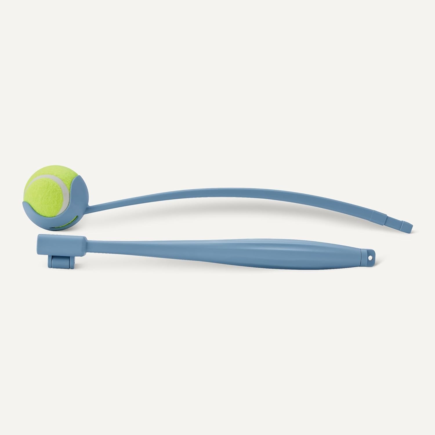 Dog Ball Launcher with Detachable Handle, Tennis Ball Included, Plastic Pet Fetch Thrower