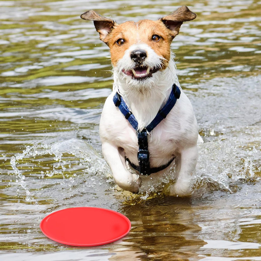 15 Pack Dog Flying Disc Silicone Puppy Flyer Toy Soft Dog Floating Saucer Indestructible React Faster Training Interactive Toys for Small Medium Puppy Outdoor Sport, 5 Colors