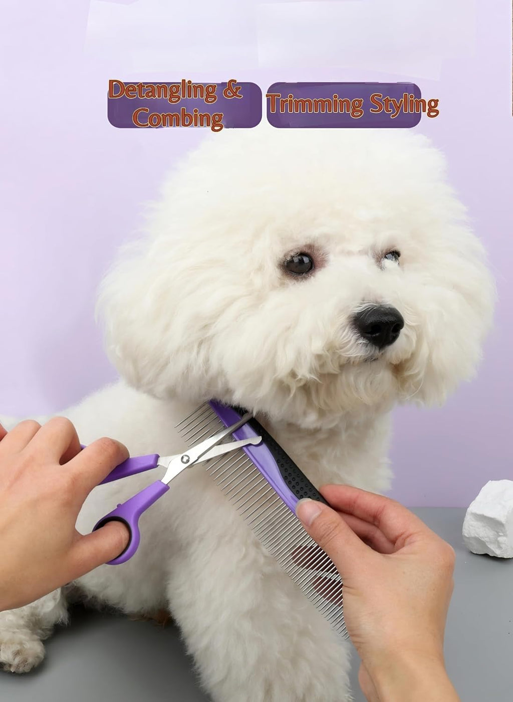 Cat Grooming Kit 9-Packs Kitten Puppy Grooming Kit for Dogs | Pet Dog Cat Rabbits Bath Grooming Tools Brush Kit Dog Nail Clippers and Cat Trimming Tools for Short Long Hair Dog Cat