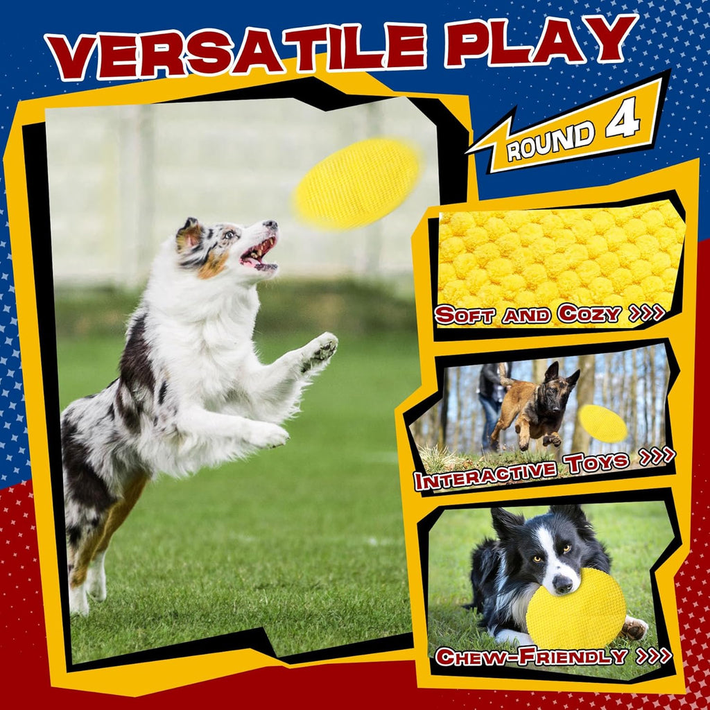 12 Pack Heavy Duty Various Dog Chew Toys Pack for Aggressive Chewers - Includes Large Rope Toys, Squeaky Toys & Indestructible Chew Bone for Medium, Large & X-Large Dogs (For Powerful Chewers)