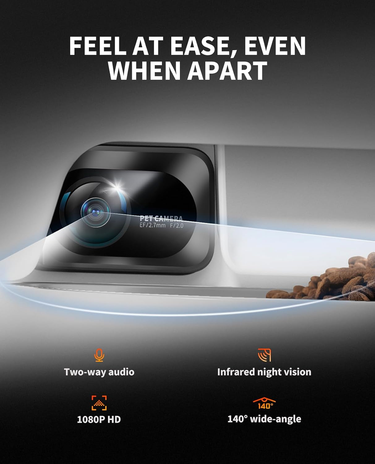 YUMSHARE DUAL-HOPPER Automatic Pet Feeder and EVERSWEET 3 PRO Cat Dog Water Fountain,1080P HD Camera Cat Dog Feeder Food Dispenser+Stainless Steel Wireless Pump Water Fountain,Smart App Control
